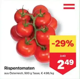 MPreis Rispentomaten Angebot