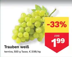 MPreis Trauben weiß Angebot