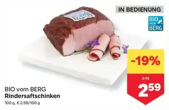 MPreis BIO vom BERG Rindersaftschinken Angebot