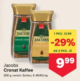 MPreis Jacobs Cronat Kaffee verschiedene Sorten MPREIS Angebot