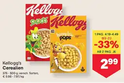 MPreis Kellogg's Cerealien Angebot