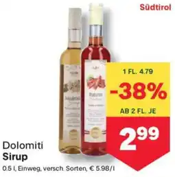 MPreis Sirup Angebot