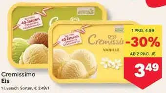 MPreis Cremissimo Eis Angebot
