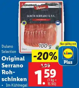Lidl Original Serrano Roh- schinken Angebot