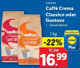 Lidl Caffè Crema Classico oder Gustoso Angebot