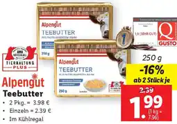 Lidl Teebutter Angebot