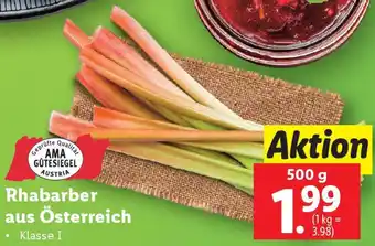 Lidl Rhabarber Angebot