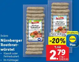 Lidl Nürnberger Rostbrat- würstel Angebot