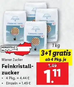 Lidl Feinkristall- zucker Angebot