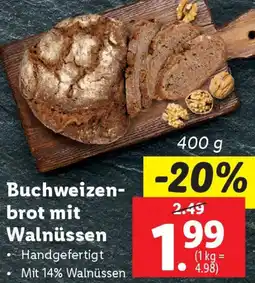 Lidl Buchweizen- brot mit Walnüssen Angebot