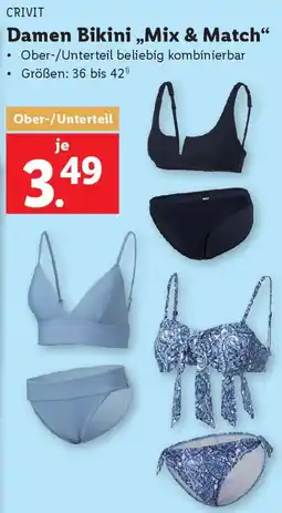 Lidl Damen Bikini Mix & Match Angebot