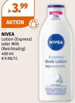 Müller Lotion oder Milk Angebot