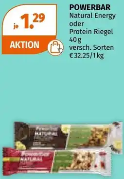Müller Natural Energy oder Protein Riegel Angebot