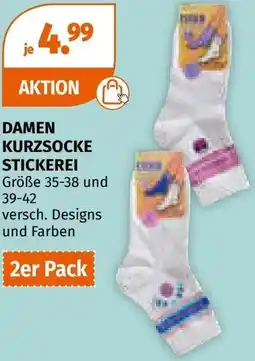 Müller Damen kurzsocke stickerei Angebot