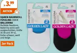 Müller Damen baumwoll füssling oder ballerina Angebot