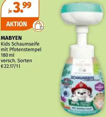 Müller Kids Schaumseife mit Pfotenstempel Angebot