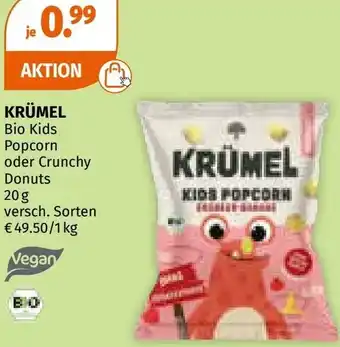 Müller Bio Kids Popcorn oder Crunchy Donuts Angebot