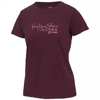 Hervis DAMEN BAUMWOLL T-SHIRT BW RH-SHIRT BORDEAUX HERVIS Angebot