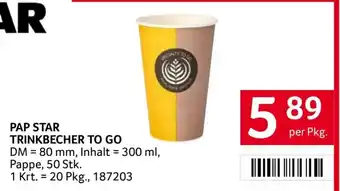 Transgourmet Pap star trinkbecher to go Angebot