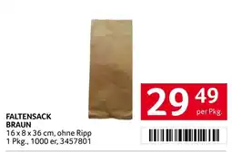 Transgourmet Faltensack braun Angebot
