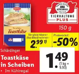 Lidl Toastkäse in Scheiben Angebot