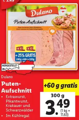 Lidl Puten-Aufschnitt Angebot