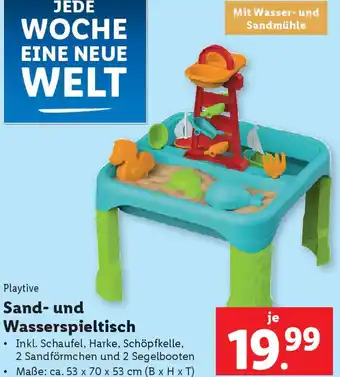 Lidl Sand- und Wasserspieltisch Angebot