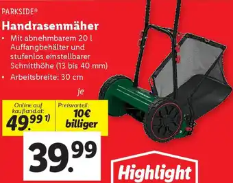 Lidl Handrasenmäher Angebot