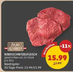 PENNY RINDSSCHNITZELFLEISCH Angebot