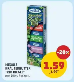 PENNY MEGGLE KRÄUTERBUTTER TRIO RIEGEL Angebot