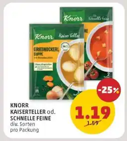 PENNY KNORR KAISERTELLER od. SCHNELLE FEINE Angebot