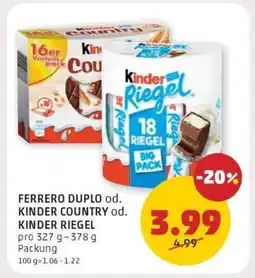 PENNY KINDER RIEGEL Angebot