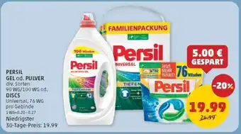PENNY PERSIL GEL od. PULVER Angebot