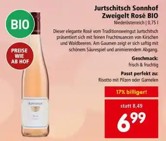 Interspar Jurtschitsch Sonnhof Zweigelt Rosé BIO Angebot