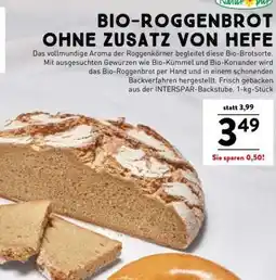 Interspar Bio-Roggenbrot ohne Zusatz von Hefe Angebot