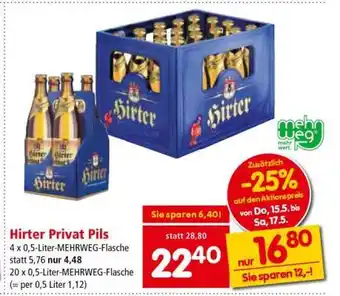 Interspar Hirter Privat Pils Angebot