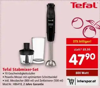 Interspar Tefal Stabmixer-Set Angebot