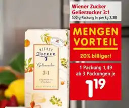 Interspar Wiener Zucker Gelierzucker 3:1 Angebot