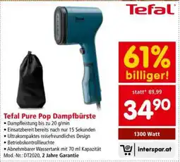 Interspar Tefal Pure Pop Dampfbürste Angebot