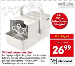 Interspar Seifenblasenmaschine Angebot