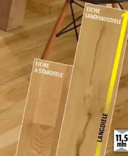 Bauhaus Fertigparkett Eiche 3-Stabdiele Angebot