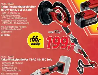 Zgonc Akku-Trockenbauschleifer Angebot