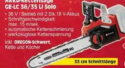 Zgonc Einhell Akku-Kettensäge GE-LC 36-35 Li Solo Angebot