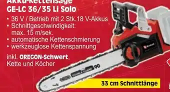 Zgonc Einhell Akku-Kettensäge GE-LC 36-35 Li Solo Angebot