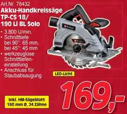 Zgonc Akku-Handkreissäge Angebot
