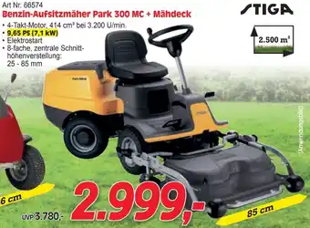 Zgonc Benzin-Aufsitzmäher Park Angebot