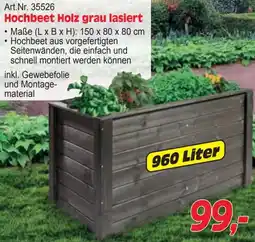 Zgonc Hochbeet Holz grau lasiert Angebot