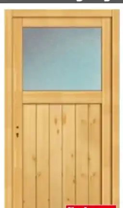 Bauhaus Holz-Nebeneingangstür Fichte Angebot