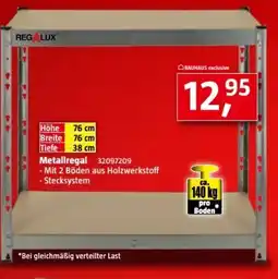 Bauhaus Regalux Metallregal Angebot