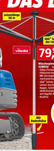 Bauhaus Vileda Wäschespinne Sunrise Angebot